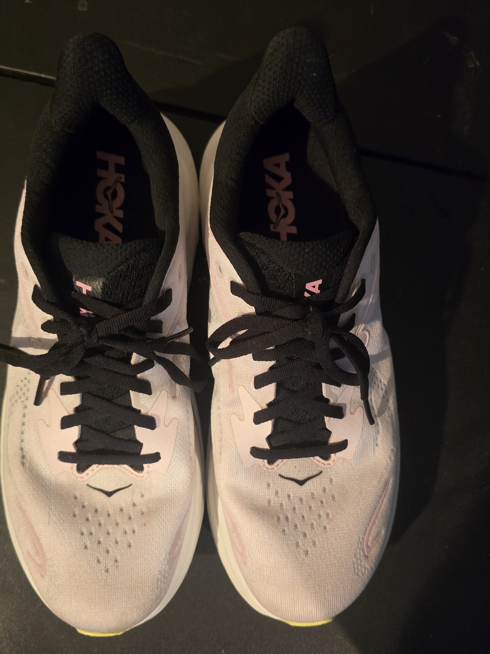 Hoka Women’s Light Pink and Black Shoes - Picture 2 of 6